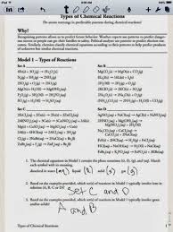 Bill Chemical Reactions Science Activities Bill Classifying Chemical Reactions Worksheet Andrewcannon