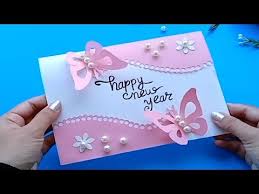 8 How To Make New Year Card Handmade Easy Card Tutorial Youtube In 2020 New Year Cards Handmade Simple Cards Simple Cards Handmade