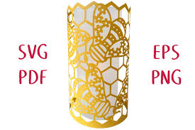 Download Floral Bees Honeycomb Lantern Graphic By Nic Squirrell Creative Fabrica PSD Mockup Templates