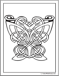 Patrick's day themed coloring sheets. 90 Celtic Coloring Pages Irish Scottish Gaelic Kids Adults Pdf