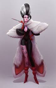 A pampered and glamorous london heiress. Foto Cruella De Vil Stervella De Vil Iz Multfilma One Hundred And One Dalmatians 101 Dalmatinec