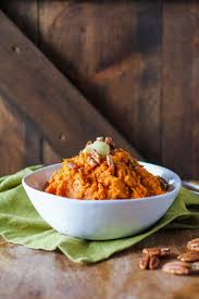 Maple Bourbon Mashed Sweet Potatoes A Fun And Festive Holiday Side Dish Theroasted Bourbon Sweet Potatoes Healthy Holiday Side Dishes Mashed Sweet Potatoes