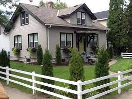 White siding is james hardie arctic white. Dark Grey House Exterior Black Trim Novocom Top