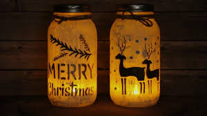 Diy Mason Jar Candle Holders Youtube