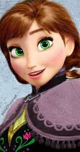 Anna As A Brunette With Green Eyes As Eilidh See The Difference Between Strawberry Blonde And Brune Walt Disney Princesses Baby Disney Characters Baby Disney