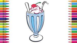 The past couple days it's been over a 100 degrees. How To Draw A Milkshake Coloring A Milkshake Book How To Draw Fast Food Youtube
