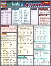 Latin Grammar Quick Study Chart Latin Grammar Teaching
