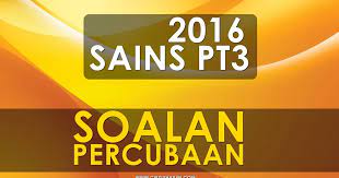 Kertas soalan ini hendaklah diserahkan kepada pengawas pada akhir peperiksaan. Koleksi Soalan Percubaan Sains Pt3 2016