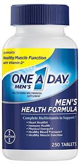 One A Day Men S Health Formula Multivitamin Is A Complete Multivitamin Specially Designed For The Leading Concerns Of Men Like Multivitamin Mens Health Health