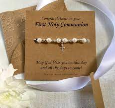 Choose from engravable communion gifts, cross pendants, cultured pearl bracelets & more. First Communion Gift Pearl Bracelet