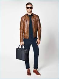 Porsche Design Serves Up Suave Fashions For The Man On The Go Leather Jacket Men Polo Shirt Style Leather Jacket Style