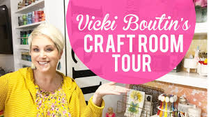 My dreamy craft room is finally ready! Craft Room Tour Vicki Boutin Youtube