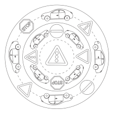 Bildergebnis Fur Verkehrs Mandala Vervoer Thema Vervoer Mandala Kleurplaten