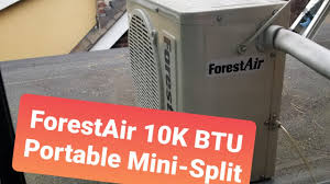 Shop for more wall air conditioners available online at walmart.ca. Forestair Portable 10k Btu Mini Split Air Conditioner F003 10kr Bg Diyer Demo Youtube