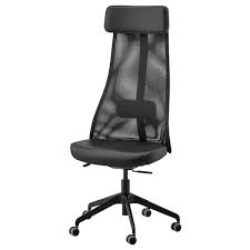 Finebuy office chair real leather desk chair headrest swivel chair 120 kg. Jarvfjallet Office Chair Glose Black Ikea