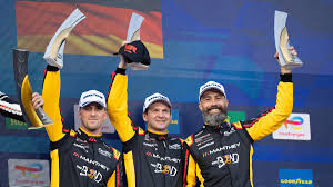 Second race, second podium! ? The Bend @manthey_racing made it  back-to-back @FIAWEC podiums as Yasser Shahin, Riccardo Pera and  @RichardLietz clinched P3 at @circuitspa, after working their way through  the field. The #