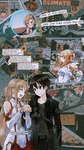 Sao Wallpaper Anime Aesthetic Asuna Yuuki And Krito Sword Art Online Wallpaper Sword Art Online Asuna Sword Art Online Kirito