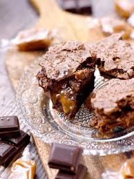Brownie Marbre Chocolat Caramel Au Beurre Sale Recette Marbre Au Chocolat Chocolat Caramel