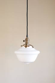 Schoolhouse Pendant Light Fixture Tapered Glass Shade By Oldebricklighting On Etsy Https Www Schoolhouse Pendant Lights Pendant Light Fixtures Pendant Light