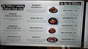 Maybe you would like to learn more about one of these? Fish Tacos Menu Aufnahme Von Down The Hatch Maui Tripadvisor
