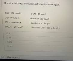 Given The Following Information Calculate The Chegg Com