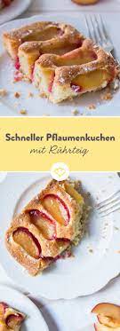 Pflaumenkuchen Mit Ruhrteig Vom Blech Rezept Pflaumenkuchen Schneller Pflaumenkuchen Kochen Und Backen