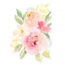 Bonus materials available after purchase. Silhouette Design Store Cute Watercolor Flower Bouquet Watercolor Flowers Flower Art Floral Painting