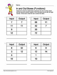 Solving of equations that involves one unknown is known as algebra. Input Output Worksheets