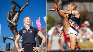 Think about this before your derogatory comments, animals. Afl Erin Wardrop Photo That Rivals Tayla Harris Iconic Kick
