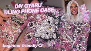 DIY Bling Gyaru Phone Case with me♡ | detailed process & beginner friendly  tutorial - YouTube