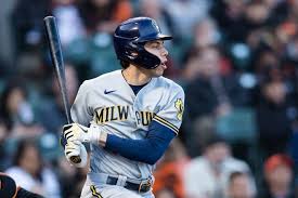 Brewers outfielder Christian Yelich improved hitting throughout August