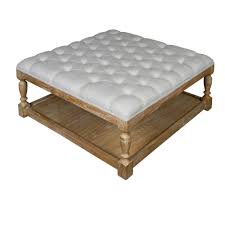 I think y'all are going to love today's project! Huntington Lane French Linen Tufted Oak Coffee Table Temple Webster