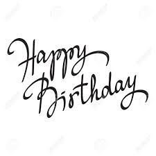 Papiergirlande happy birthday ausdrucken, ausschneiden und girlande zur freude des geburtstagskind baumeln lassen. Happy Birthday Hand Lettering Handmade Calligraphy Vector Happy Birthday Hand Lettering Happy Birthday Font Happy Birthday Writing