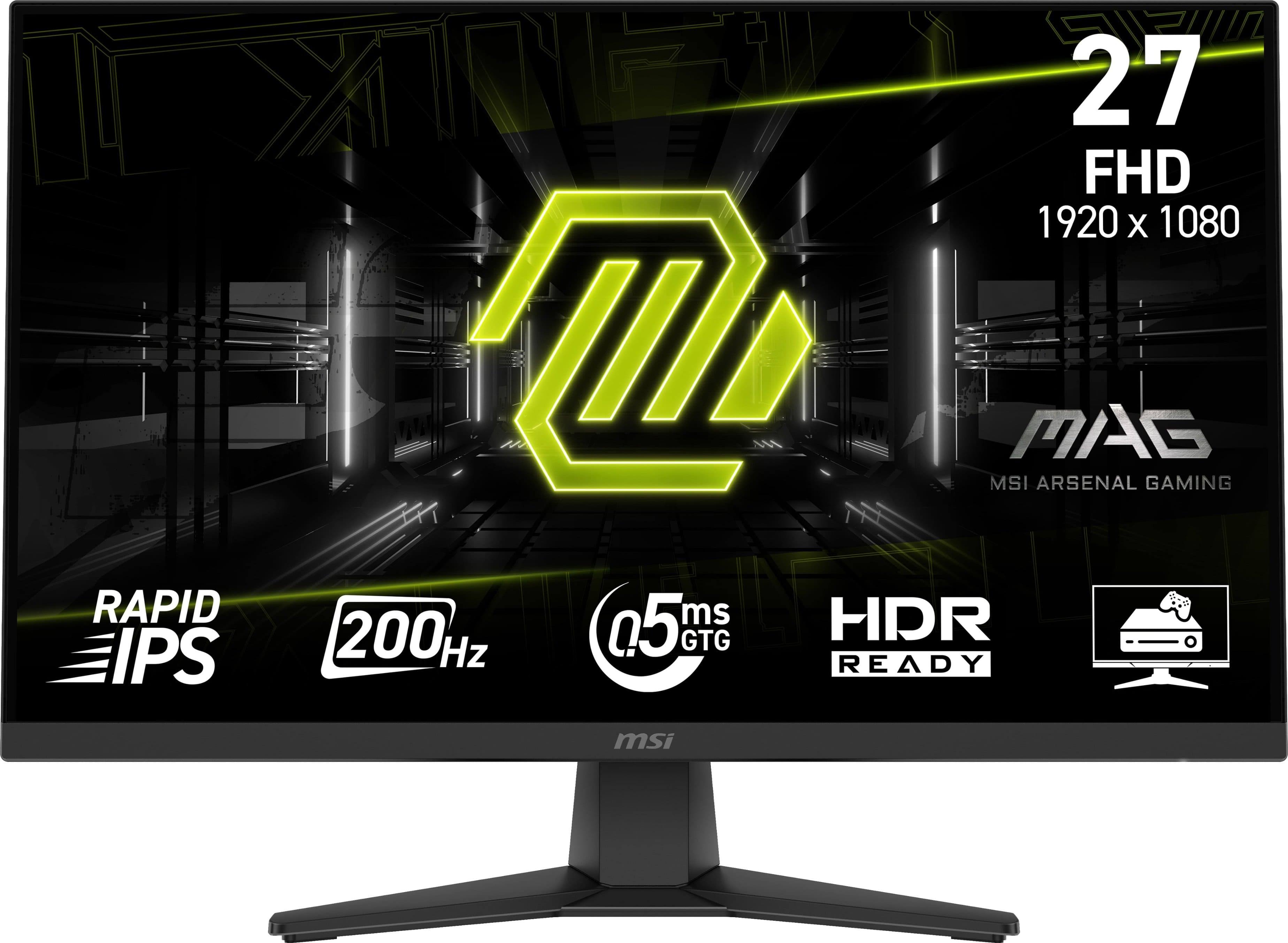 MSI mag 272fb e20 27" Rapid IPS LCD FHD 200Hz 0.5ms Adaptive sync Gaming Monitor with HDR Ready