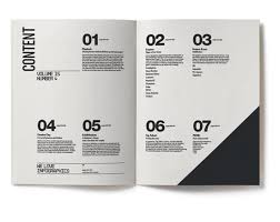 Modern Looking Contents Page With A Good Structure Looks Good On The Page Book Design Layout Magazine Layout Design Page Layout Design
