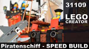 Speed Build Lego Creator Piratenschiff 31109 Pirateship 3 In 1 Youtube Enthaelt ein skelett und sieben minifiguren mit ausruestung und zubehoer: youtube