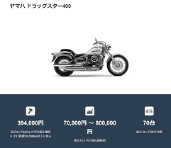 ドラッグ スター 400 買取 相場