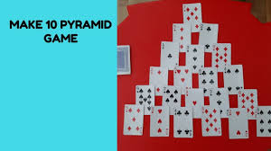 You can even design your own cards. Make 10 Pyramid Card Game Youtube Card Games Math 4 Kids Making 10