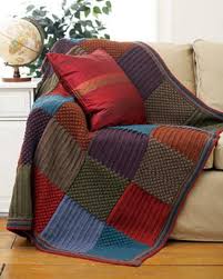 Checkered Knit Blanket Knit Afghan Patterns Knitted Blankets Knitted Blanket Squares