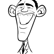 From the moment of their unveiling at the smithsonian's national portrait gallery, the official portraits of president barack obama and mrs. Caricature Of Barack Obama Coloring Page Kids Play Color
