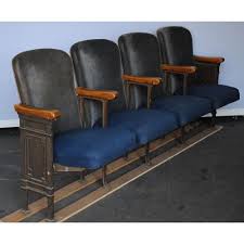 Antique Cinema Seats Cheap Accent Chairs Salvaged Furniture Theater Chairs