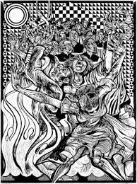 Black Art In America Steve Prince Jubilee A Linocut Woodcut By New Orleans Artist Steve Prince Linocut Linocut Art African American Artist