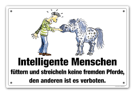 Ist das klettern im wald grundsätzlich tabu? Schild Intelligente Menschen Futtern Streicheln Verboten