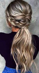 Favorite Wedding Hairstyles Long Hair Ponytail With French Braids Weddinghairstyles Hair Makeup In 2018 Pinterest Hair Hair Styles And L Long Hair Ponytail Bridesmaid Ponytail Braids For Long Hair