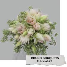 Wedding bouquet bridal bouquet silk flower bouquet wedding | etsy. Round Bouquet Diy Wedding Flower Tutorials Recipes Supplies