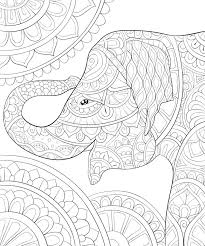Abstract elephant coloring pages for adults. 1 Coloring Book Page Elephant Free Stock Photos Stockfreeimages