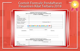 Maybe you would like to learn more about one of these? Contoh Formulir Pendaftaran Pesantren Kilat Terbaru 2019 Operator Sekolah