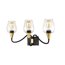 The bright light rises slowly from the center and emits to the surroundings, bringing enough lighting and warmth to your homey bathroom, dressing room, bedroom, living room, corridor. Millennium Lighting Norwalk 3 Light Bathroom Vanity Light In Matte Black Gold Lightsonline Com