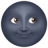 Used in sequence with pointing hands to indicate a bashful or shy pose () particularly on tiktok. New Moon Face Emoji On Apple Ios 13 2
