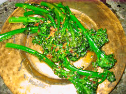 Italian Broccoli w/ olive oil, garlic, lemon & chile flakes